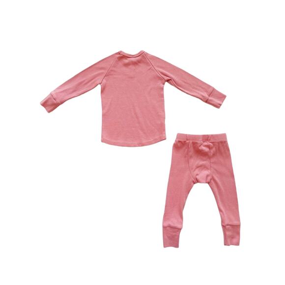 Childhoods Rib Knit Top + Bottom Set In Crepe Size 12-18m - Picture 4 of 5